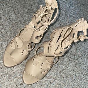 Nude Strappy High Heels